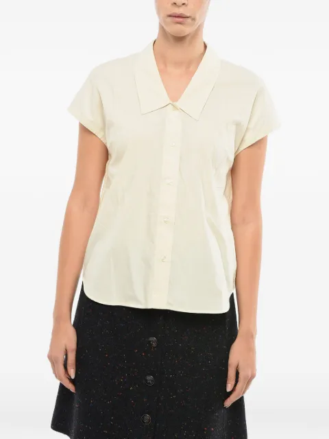 SAMSOE SAMSOE sleeveless Italian-collar shirt