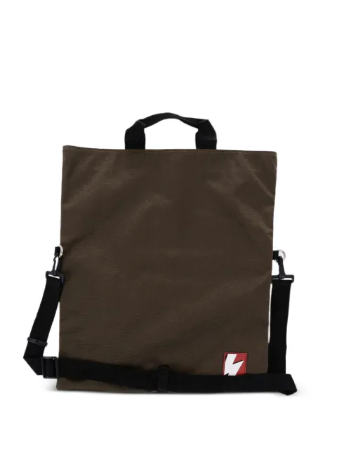 Neil Barrett Thunderbolt-patch adjustable-strap shoulder bag