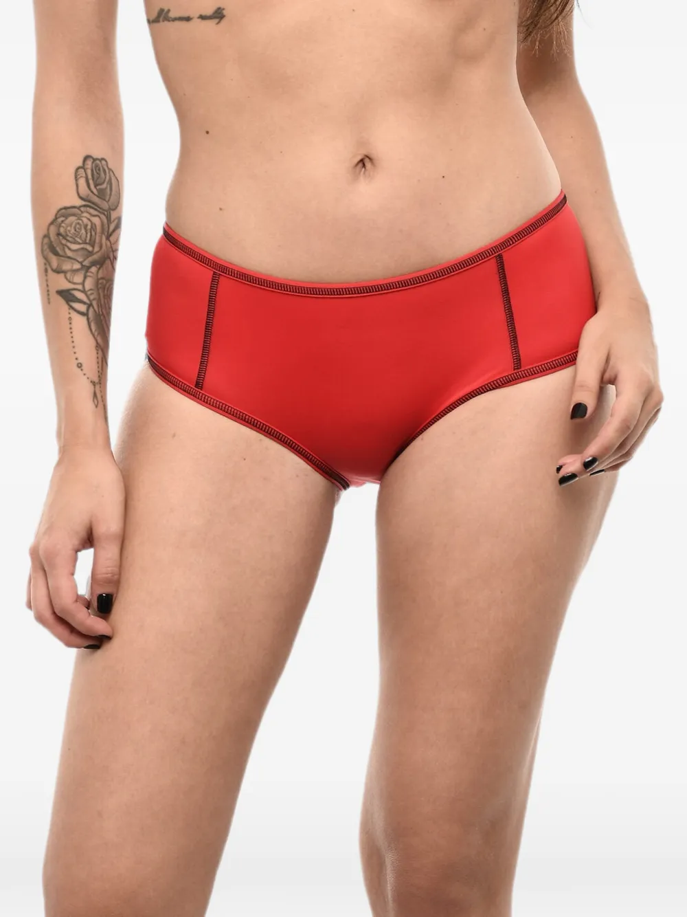 DSQUARED2 logo-print bikini briefs - Rot