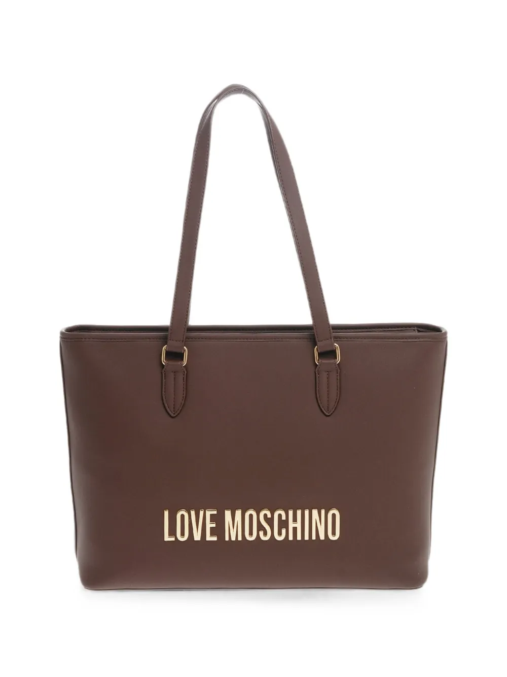 Love Moschino logo-lettering tote bag - Brown