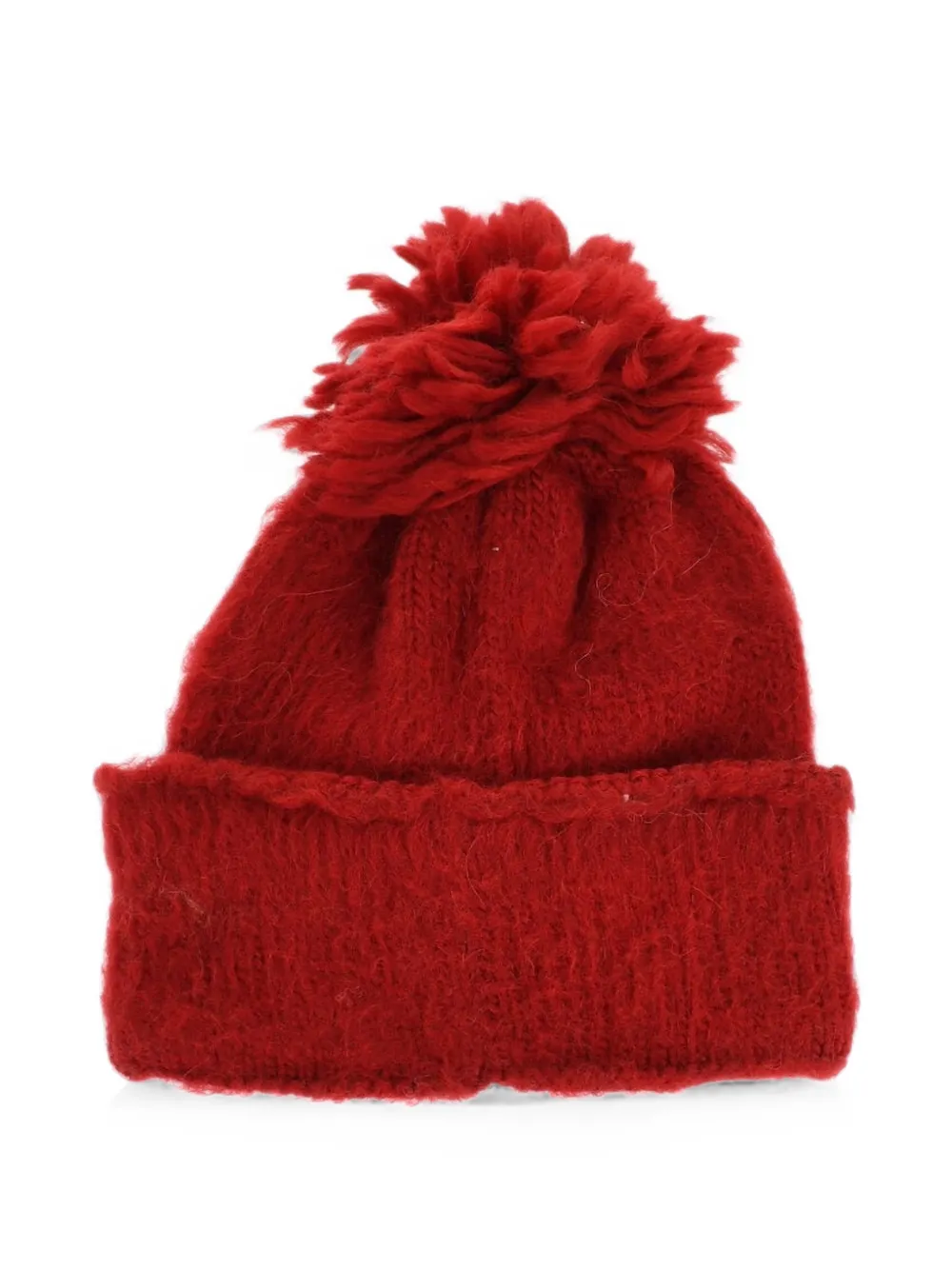 Dsquared2 Pom-pom Visor Beanie Hat In Red