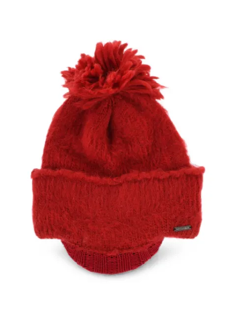 DSQUARED2 pom-pom visor beanie hat