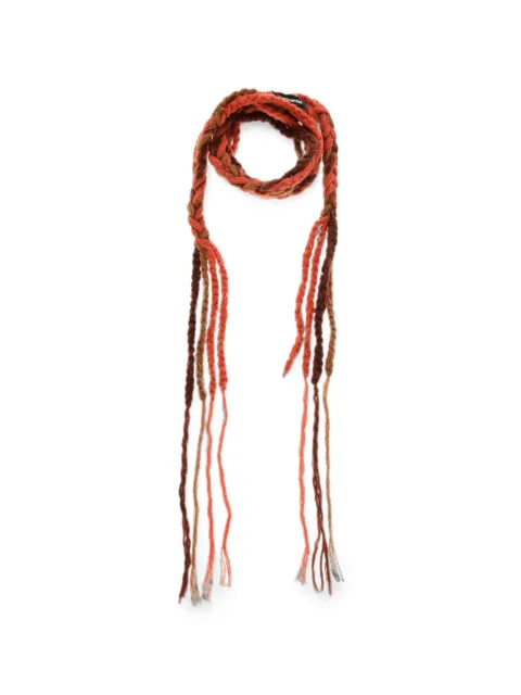 DSQUARED2 braided-design scarf