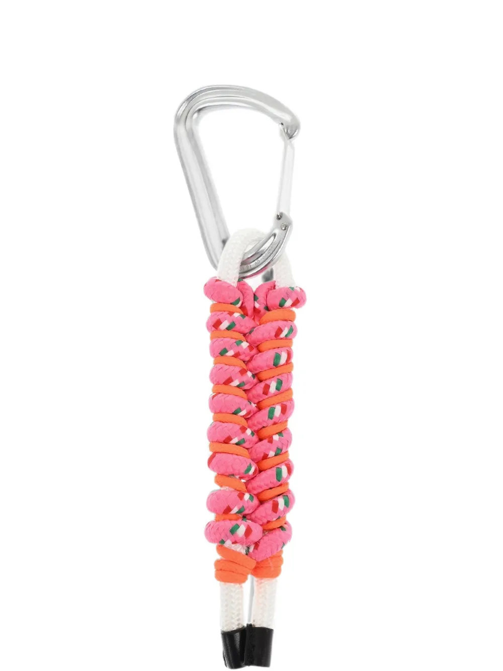 DSQUARED2 maxi-carabiner braided keyring - Rosa