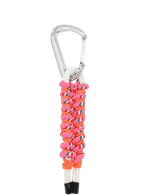 DSQUARED2 maxi-carabiner braided keyring