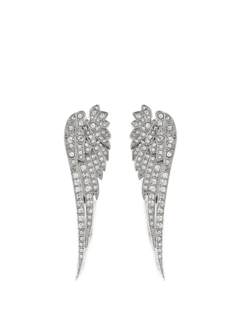 Palm Angels crystal earrings - Silver