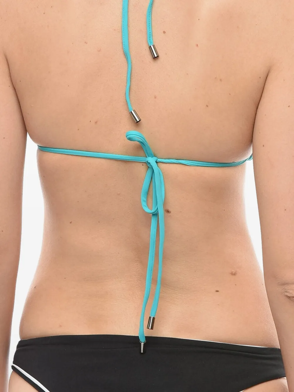 Karl Lagerfeld Bikinioberteil mit Logo-Print - Blau