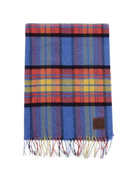 DSQUARED2 tartan-check fringed-trim scarf