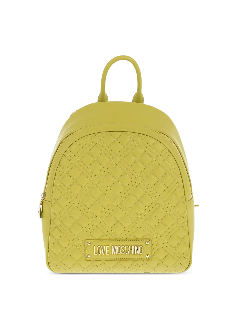 Love Moschino quilted-design logo-embellished backpack - Grün