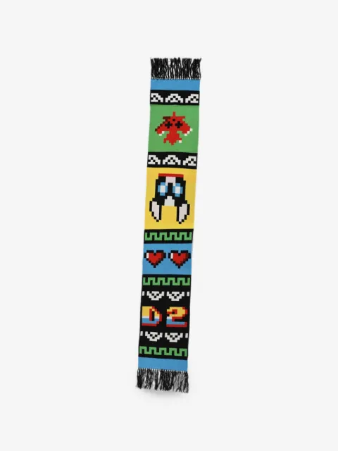 DSQUARED2 Gaming logo-jacquard fringed scarf
