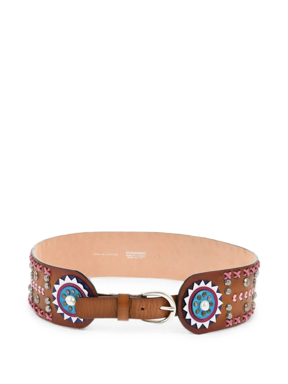DSQUARED2 stud-embellished belt - Braun