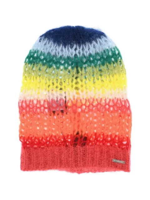 DSQUARED2 ombré open-knit beanie hat