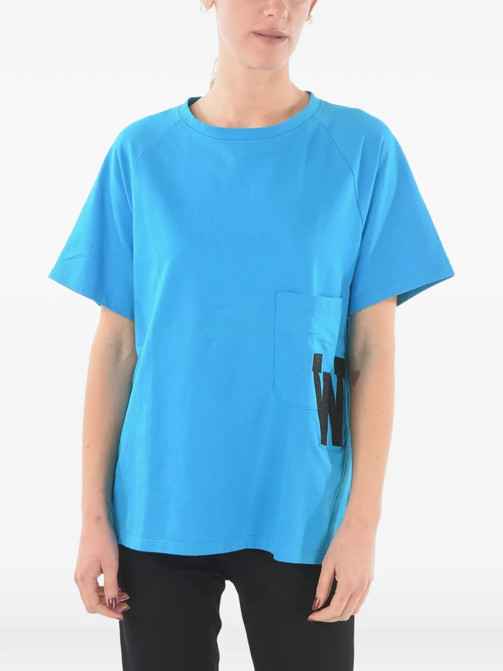 Woolrich logo-detail T-shirt - Blau