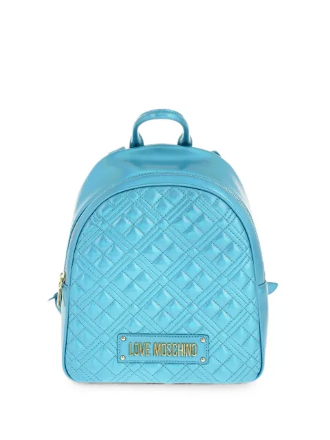 Moschino quilted laminated backpack