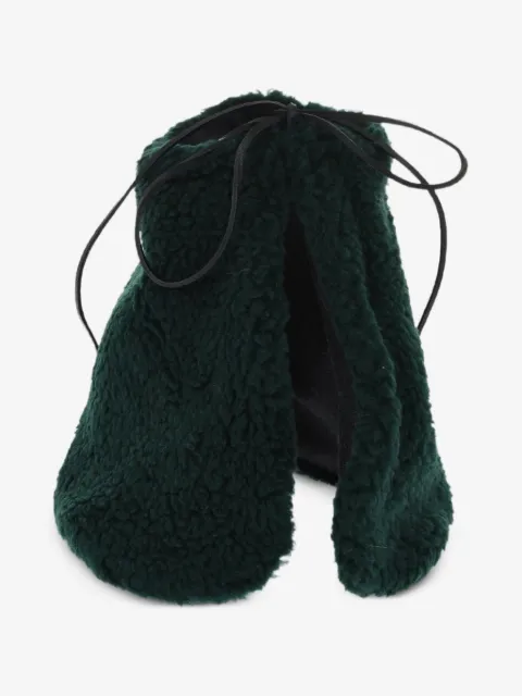 DSQUARED2 faux-shearling drawstring scarf