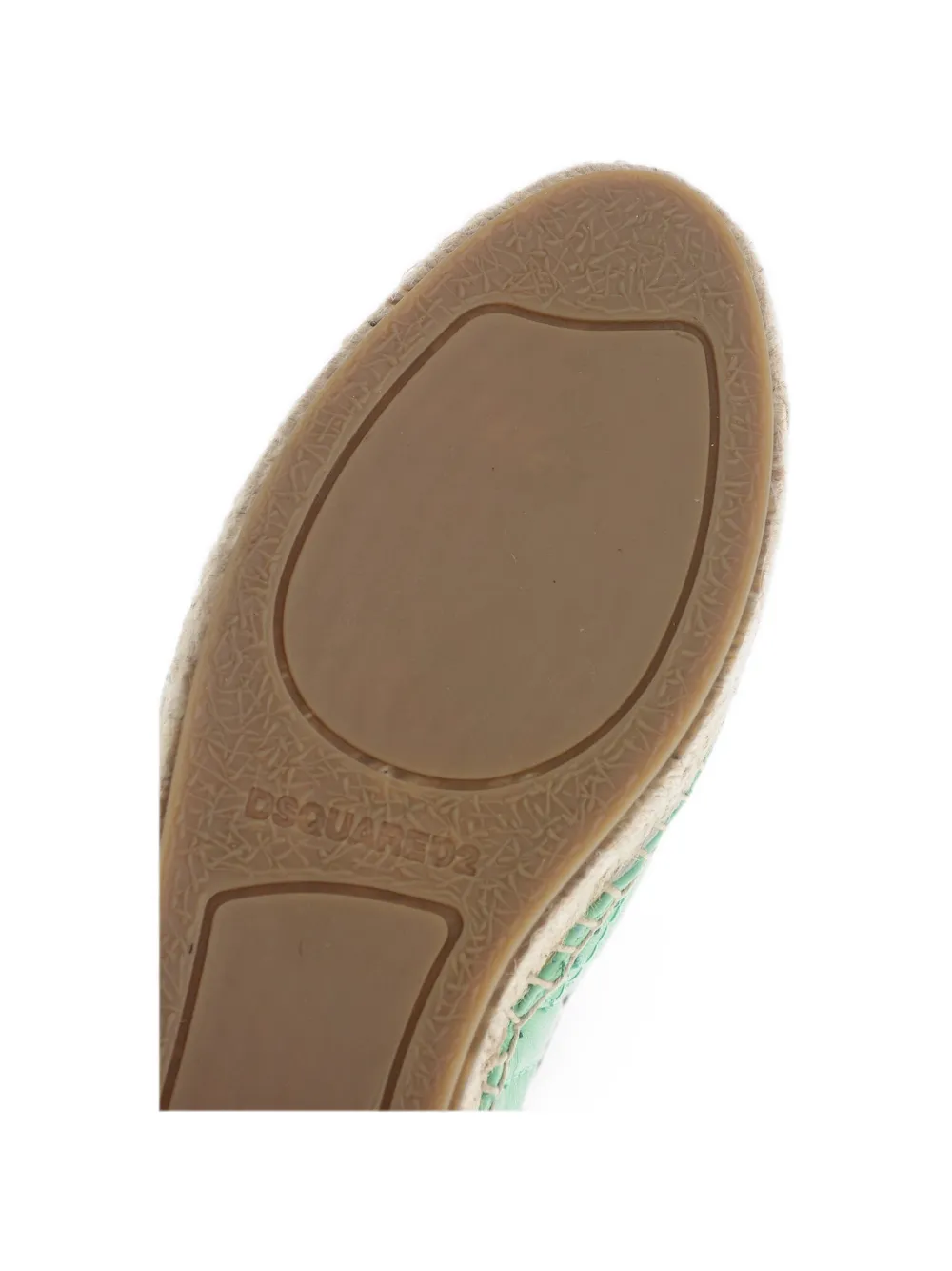 DSQUARED2 leather espadrilles Groen