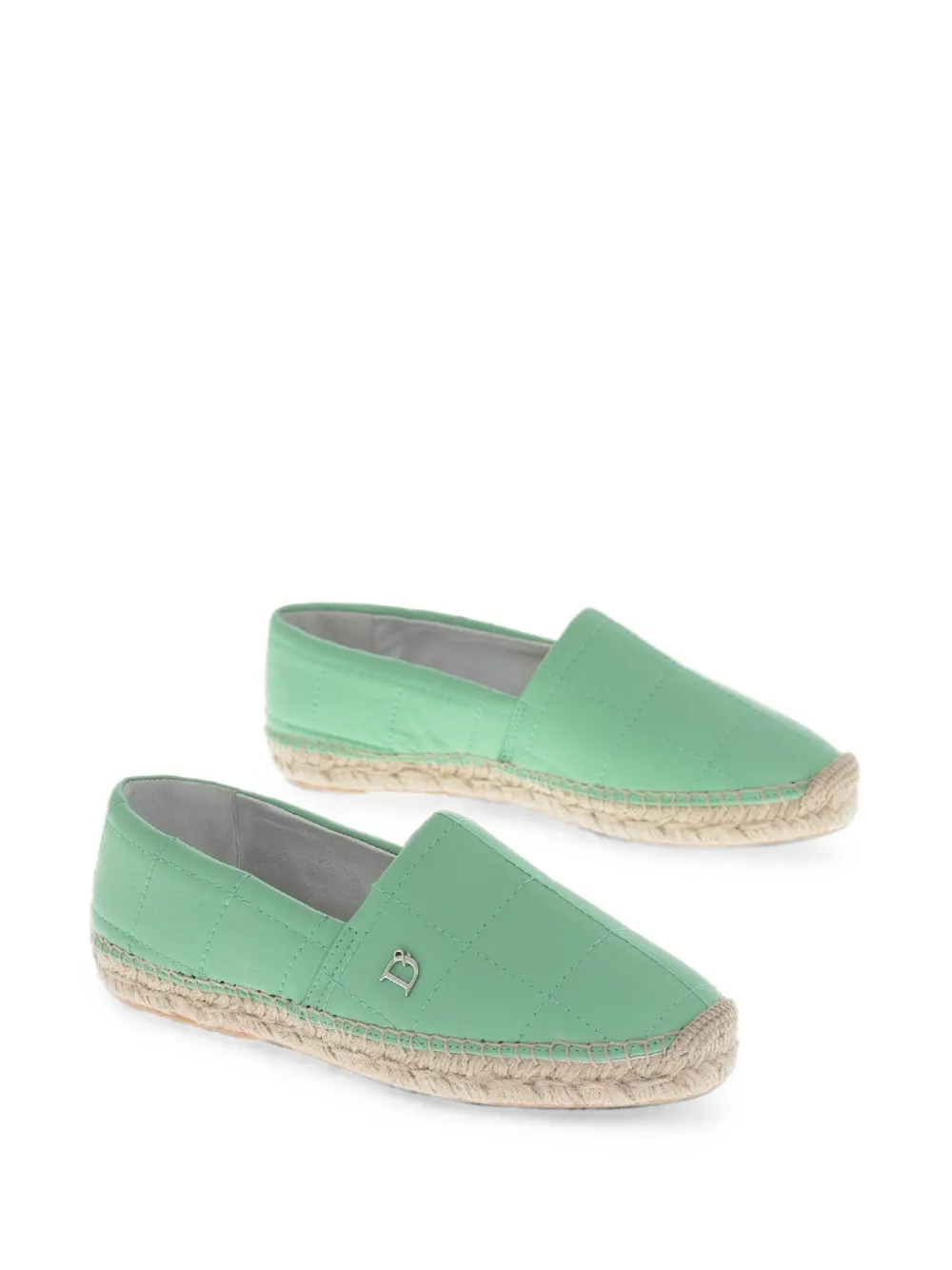 DSQUARED2 leather espadrilles Groen