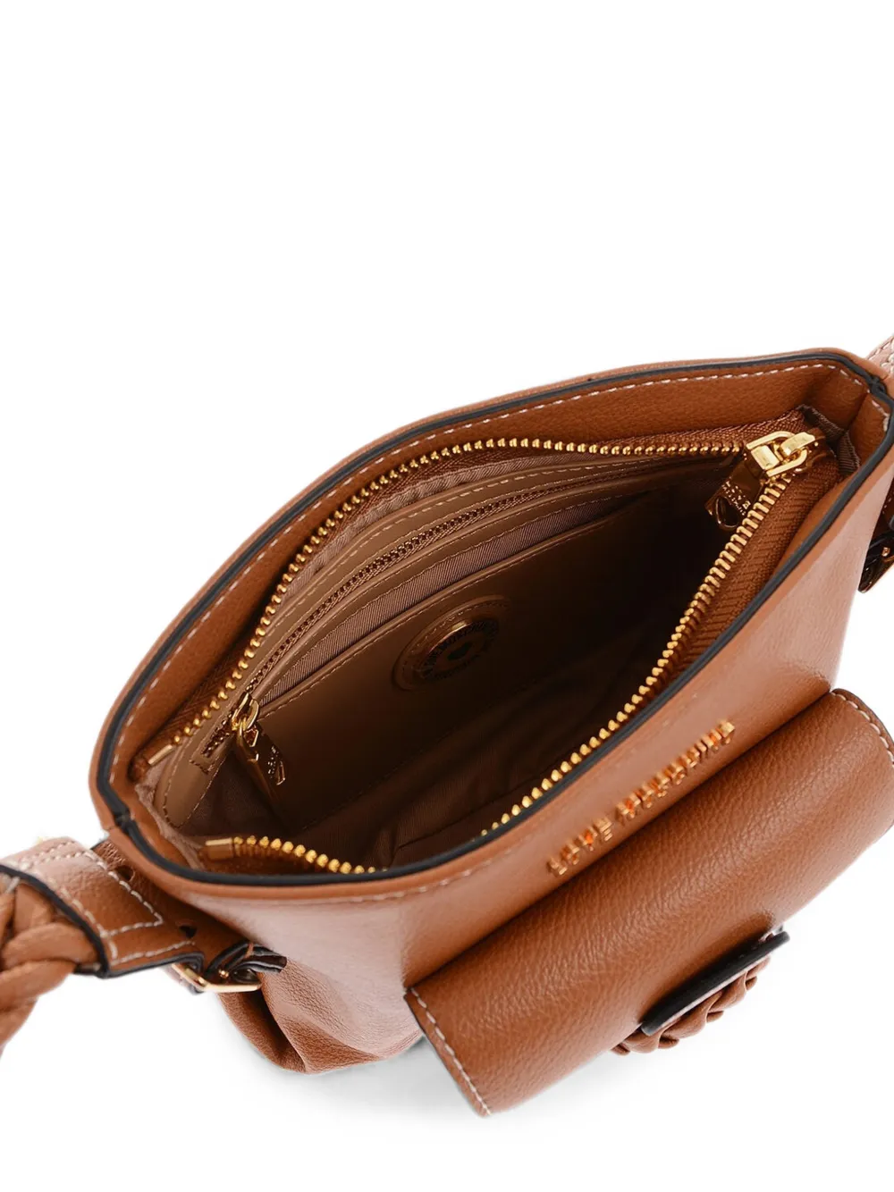 Moschino braided-detail crossbody bag Bruin