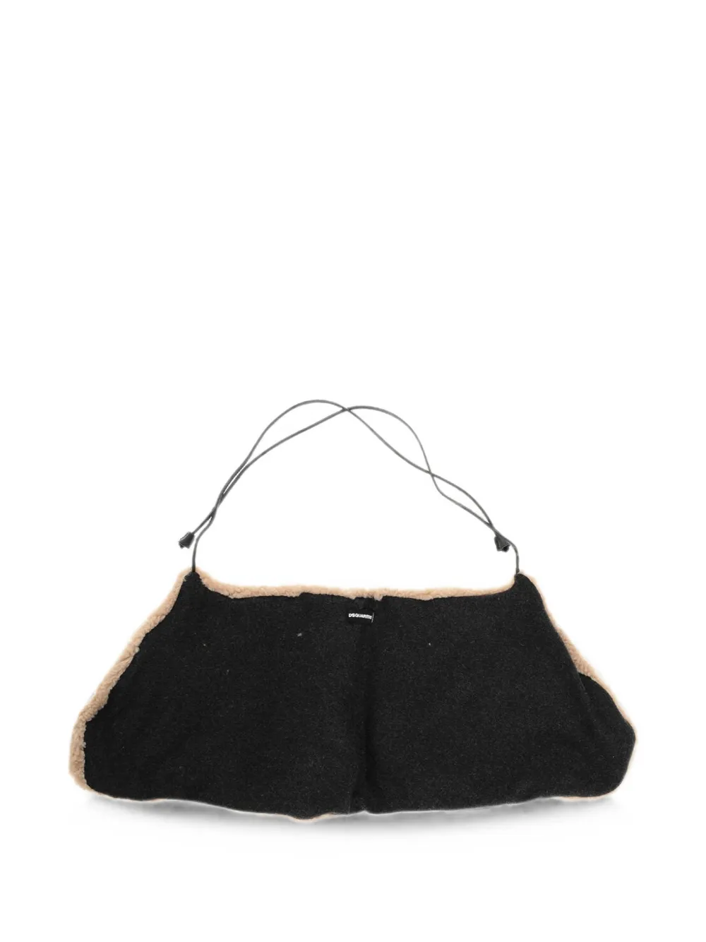 DSQUARED2 faux-fur drawstring scarf - Nude