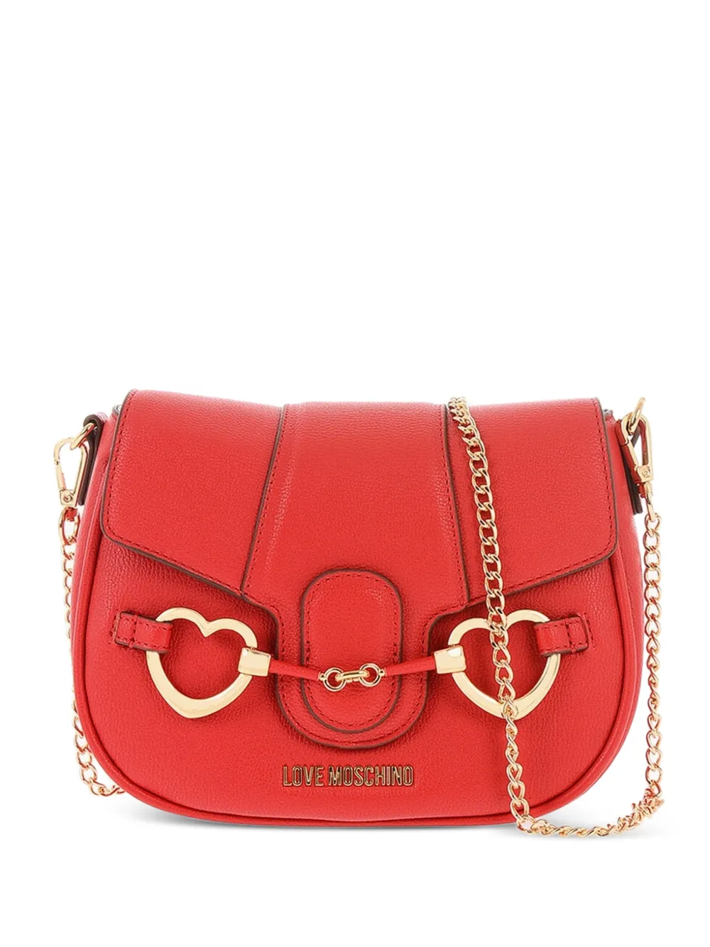 Moschino heart-bit crossbody bag - Rot