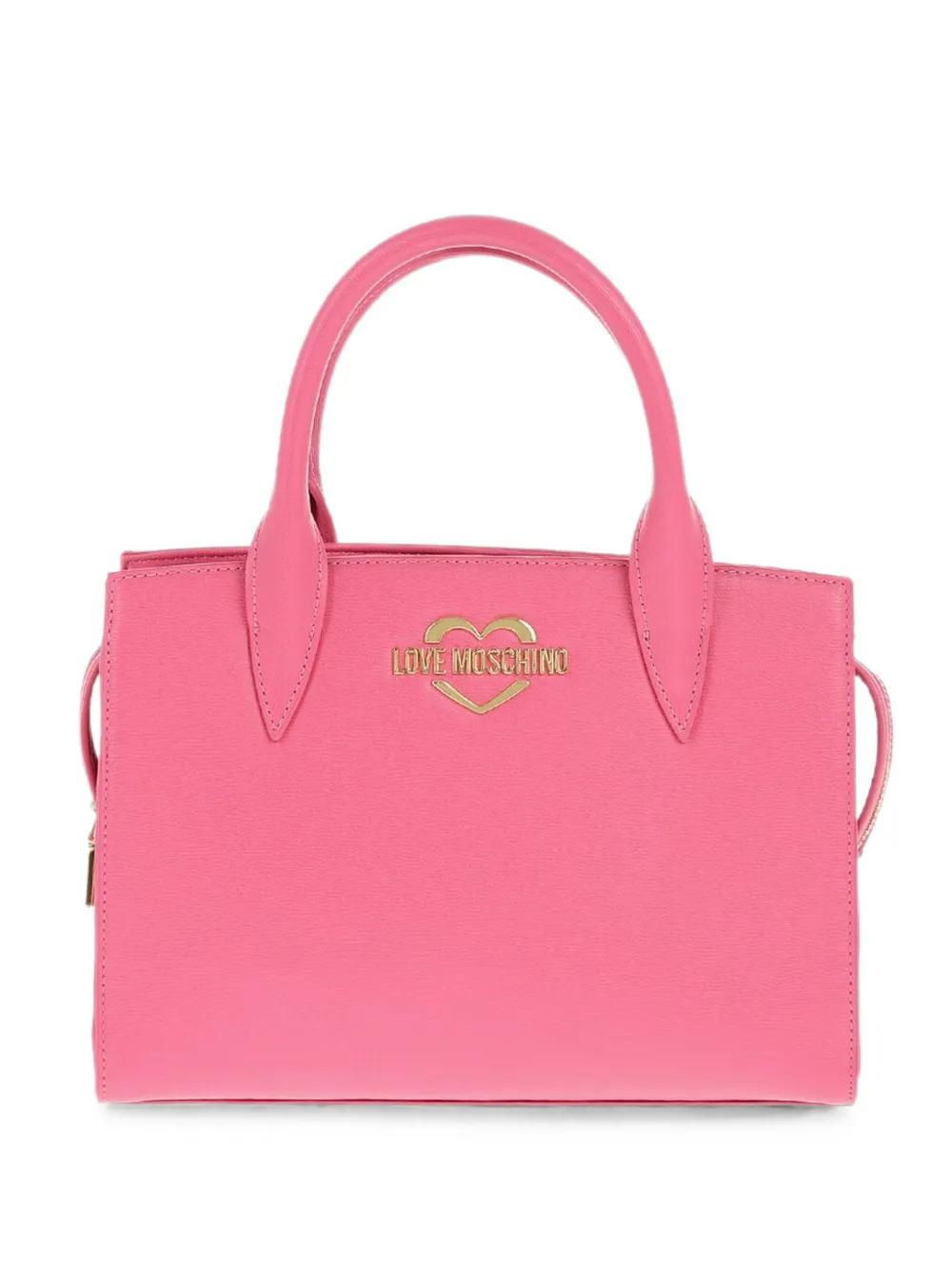 Moschino logo-plaque tote bag - Pink