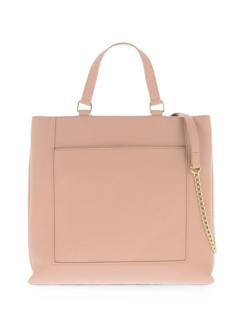 Moschino logo-plaque tote bag Beige