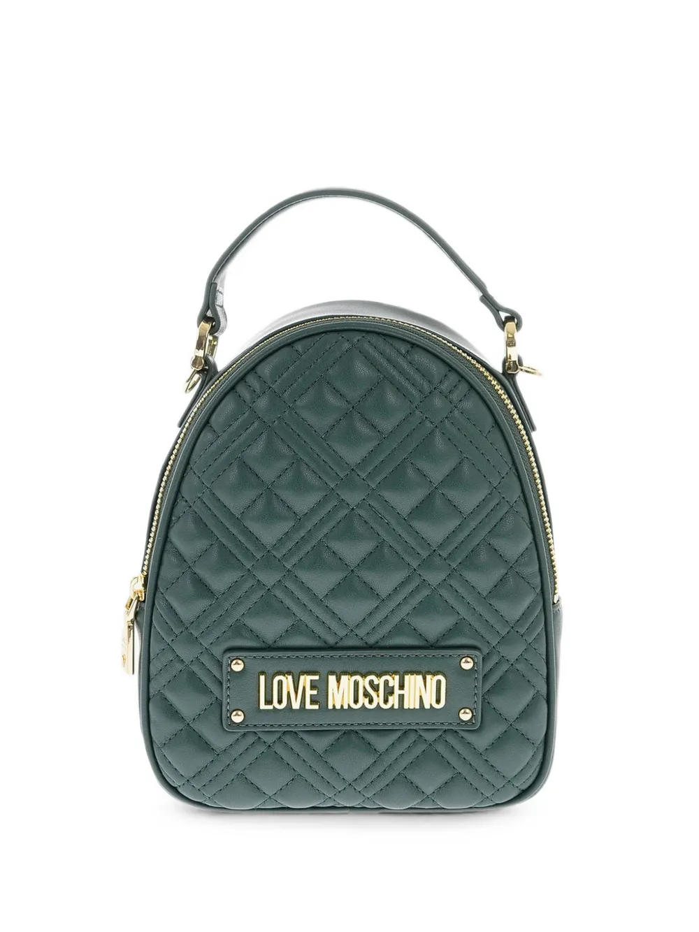 Moschino quilted-pattern tote bag - Green
