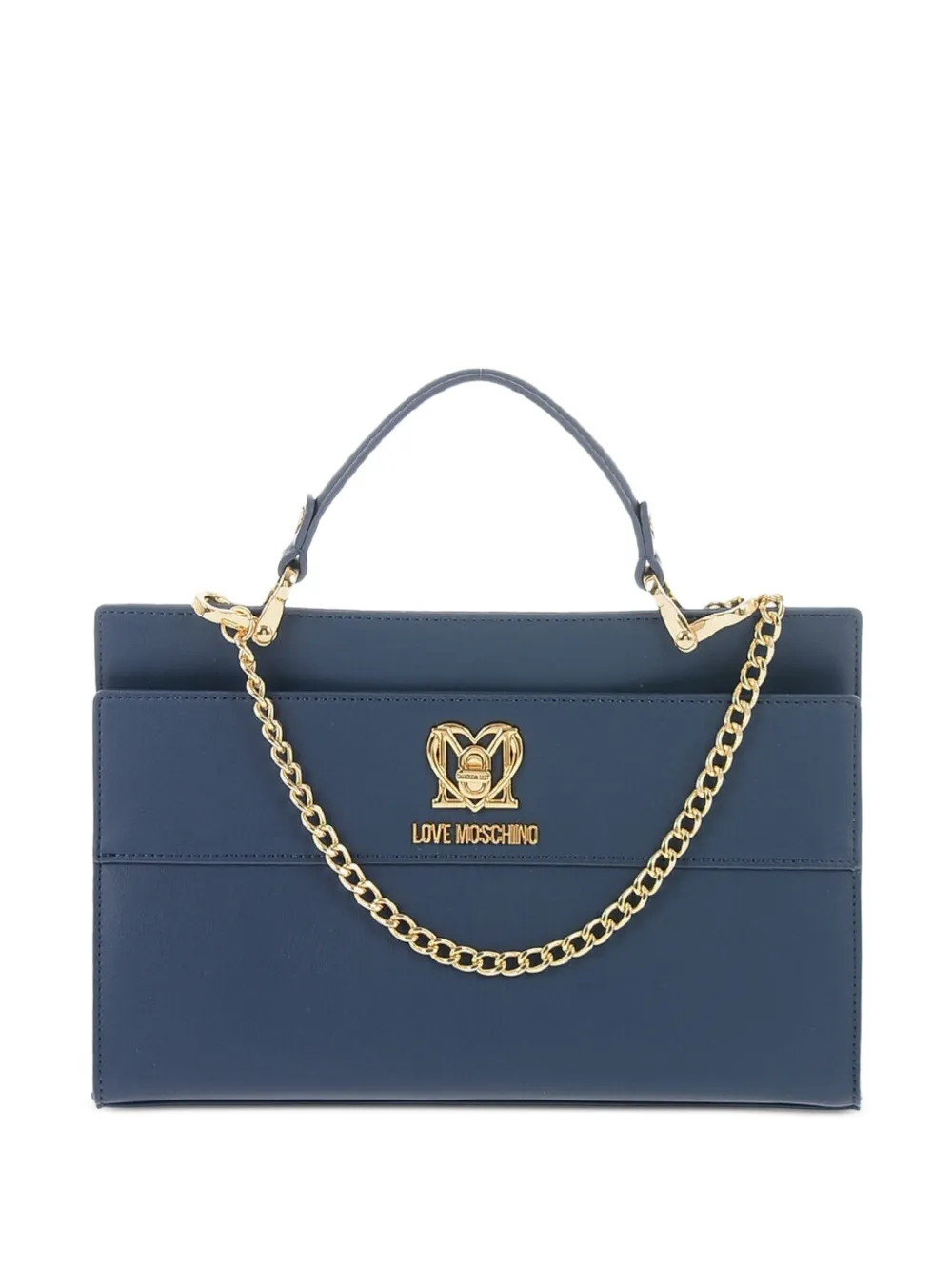 Moschino Love chain-link small bag - Blue