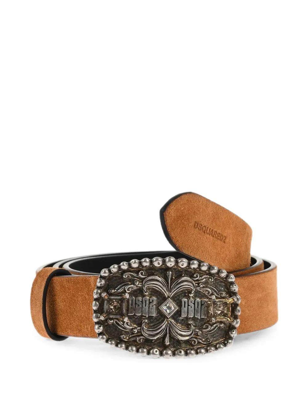 DSQUARED2 logo-buckle belt Bruin
