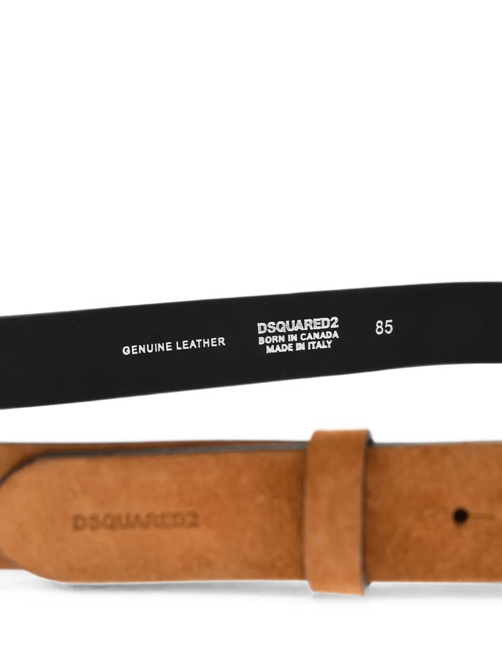 DSQUARED2 logo-buckle belt Bruin