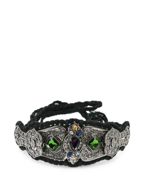DSQUARED2 crystal-embellished belt