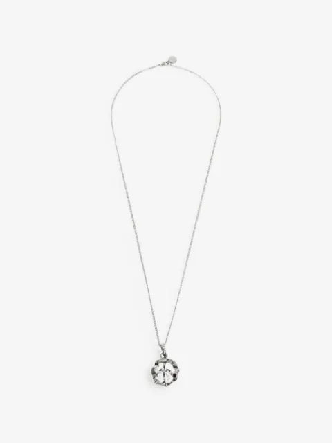 Palm Angels logo pendant necklace