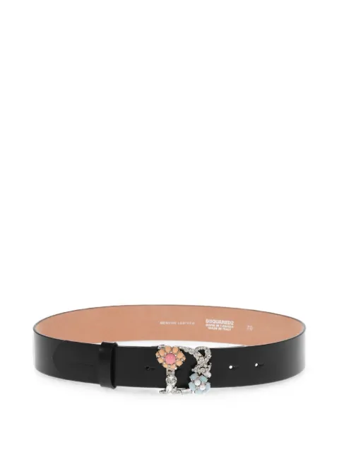 DSQUARED2 logo-embellished leather belt