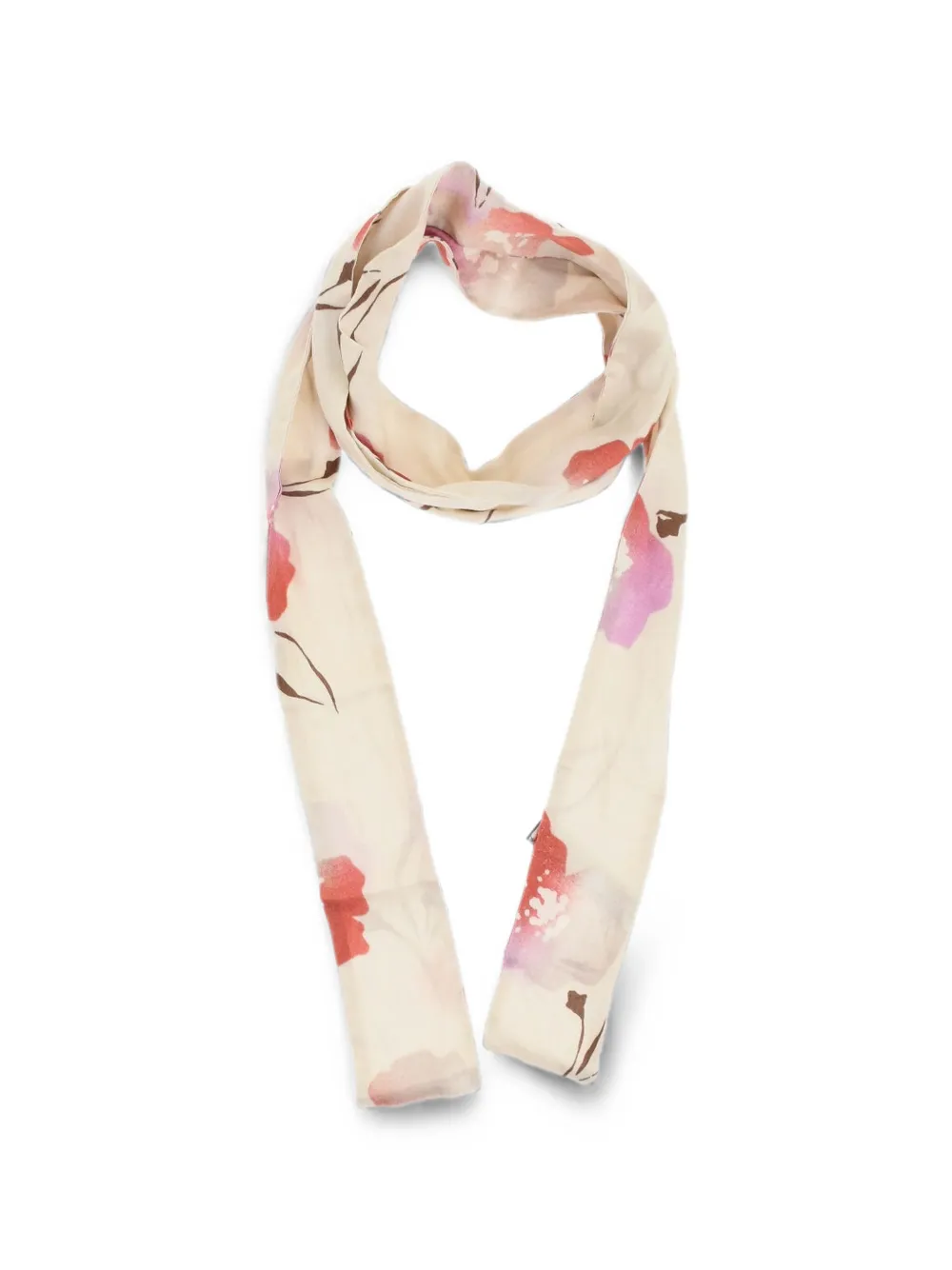 DSQUARED2 floral-print silk scarf - Nude