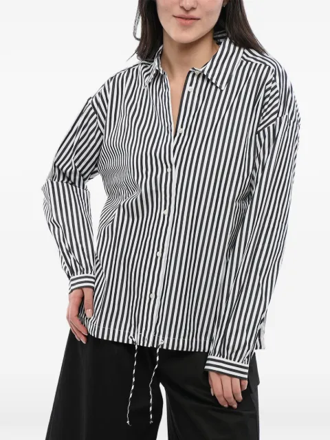 Woolrich camisa a rayas con cordones