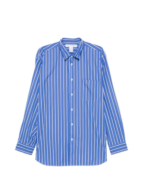 Comme Des Garçons Shirt camisa de algodón con rayas estampadas