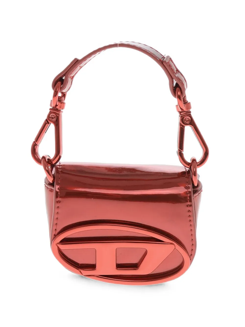 Diesel logo-plaque mini bag - Red