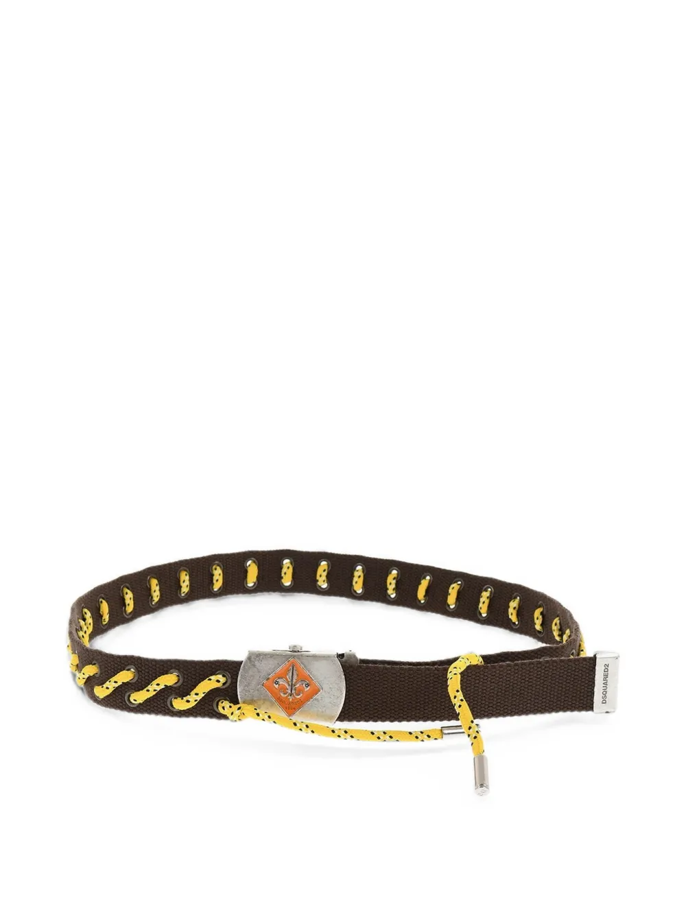 DSQUARED2 Boy Scout military-buckle belt - Brown