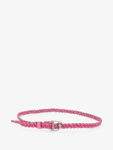 DSQUARED2 braided logo-buckle belt