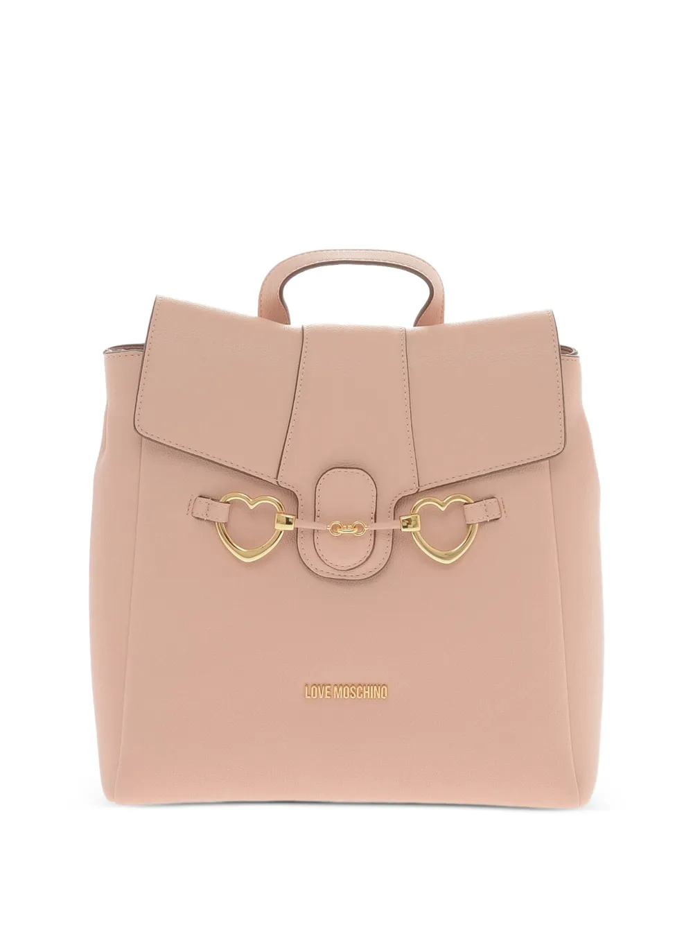 Moschino heart-shaped buckle backpack - Rosa
