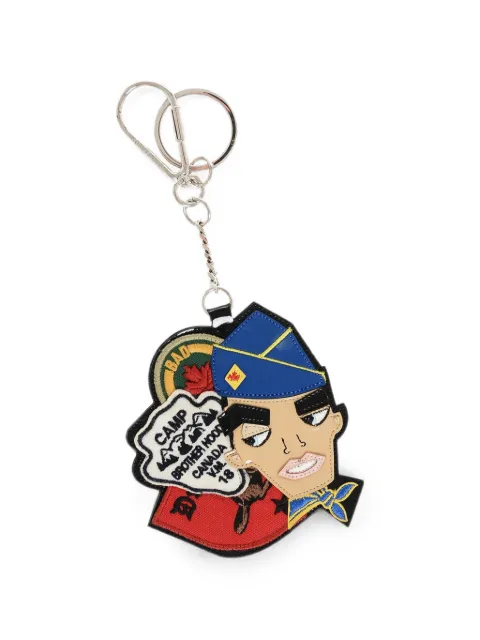 DSQUARED2 patch-detail pendant keyring