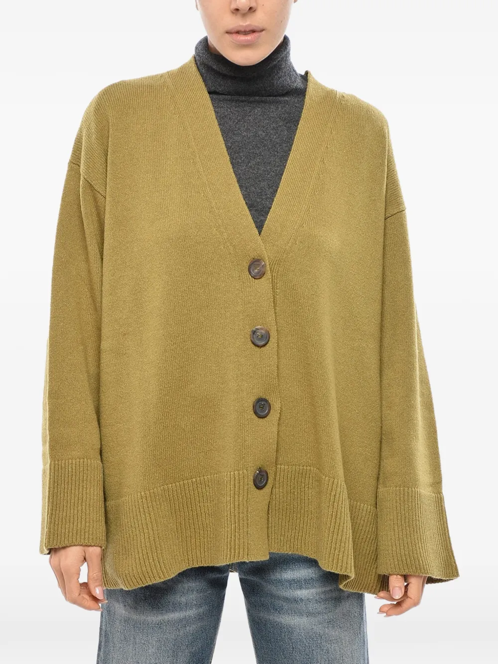 Malo button-up cardigan - Grün