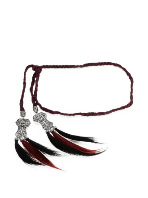 DSQUARED2 braided tassel-detail belt