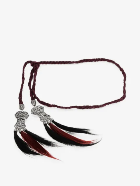 DSQUARED2 braided tassel-detail belt