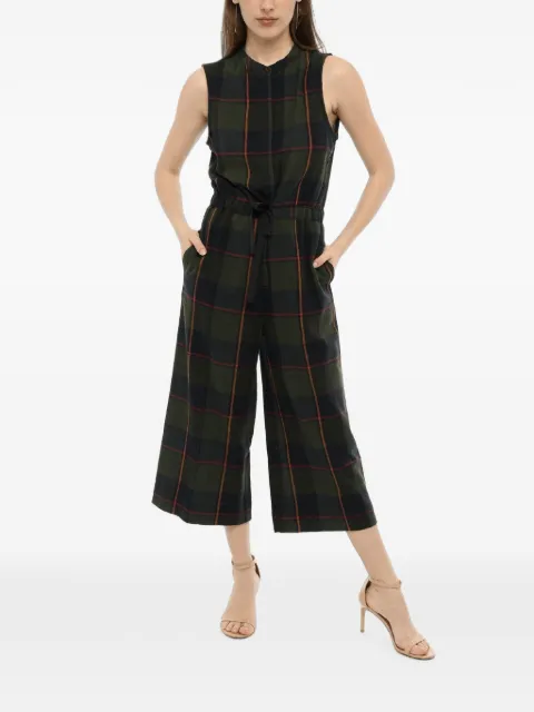 Woolrich checked-pattern sleeveless-design jumpsuit