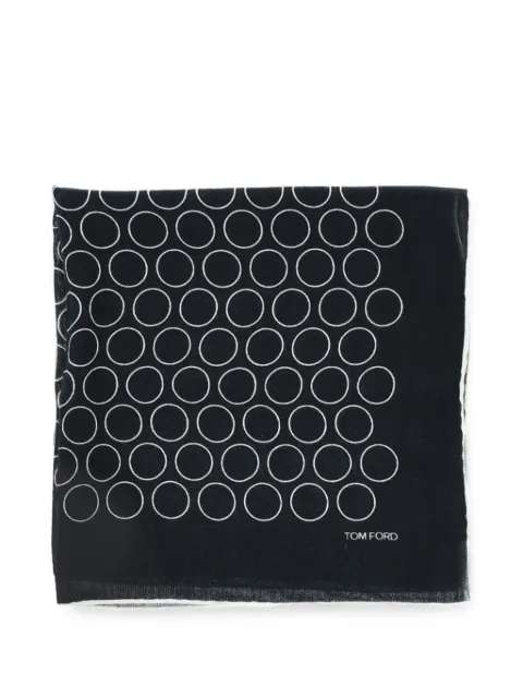 TOM FORD geometric-pattern pocket square