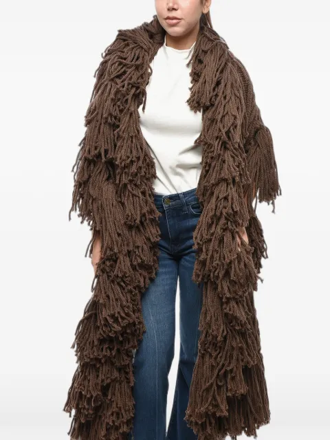 DSQUARED2 fringed chunky-knit scarf
