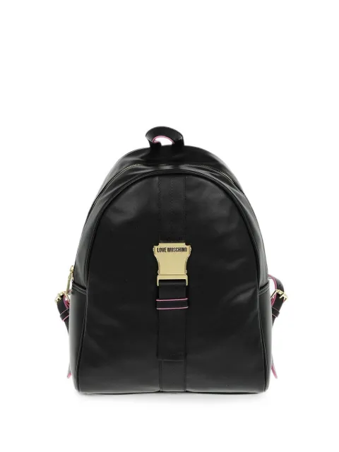 Moschino Love faux-leather buckle-detail backpack