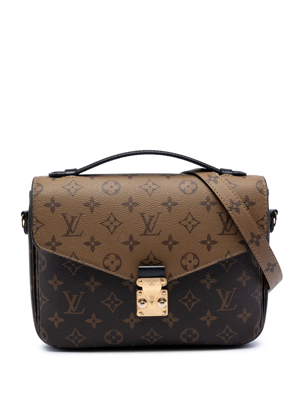 Louis Vuitton Pre-Owned 2021-2025 Monogram Reverse Pochette Metis satchel - Braun