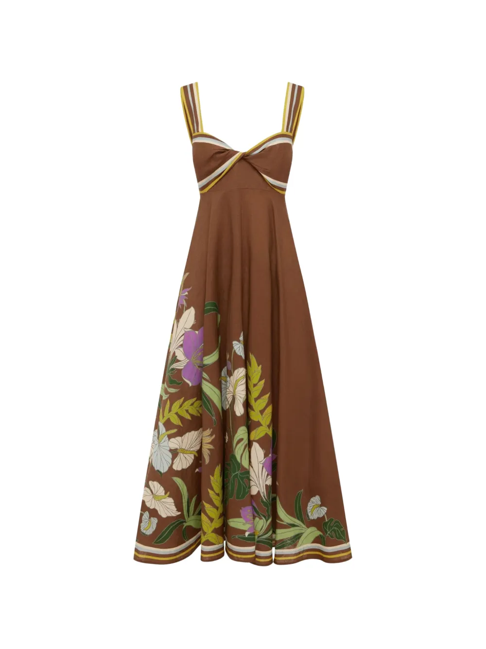 ALEMAIS Alfie maxi dress - Brown
